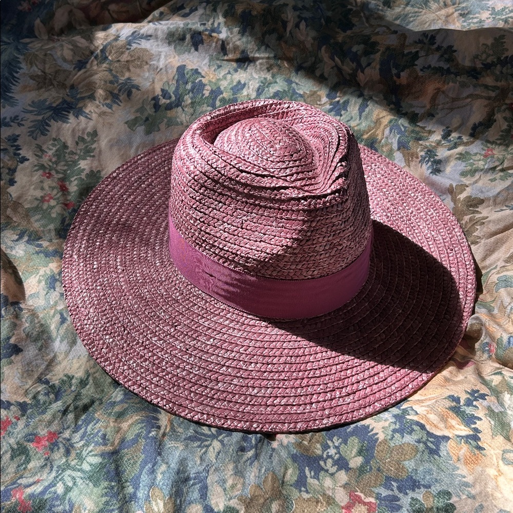 Braxton Joanna short brim hat in dusty rose